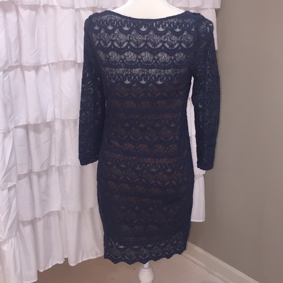 Flying Tomato Blue Lace Dress - Picture 4 of 5